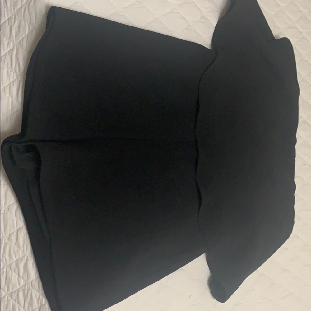 Black, strapless romper, never worn